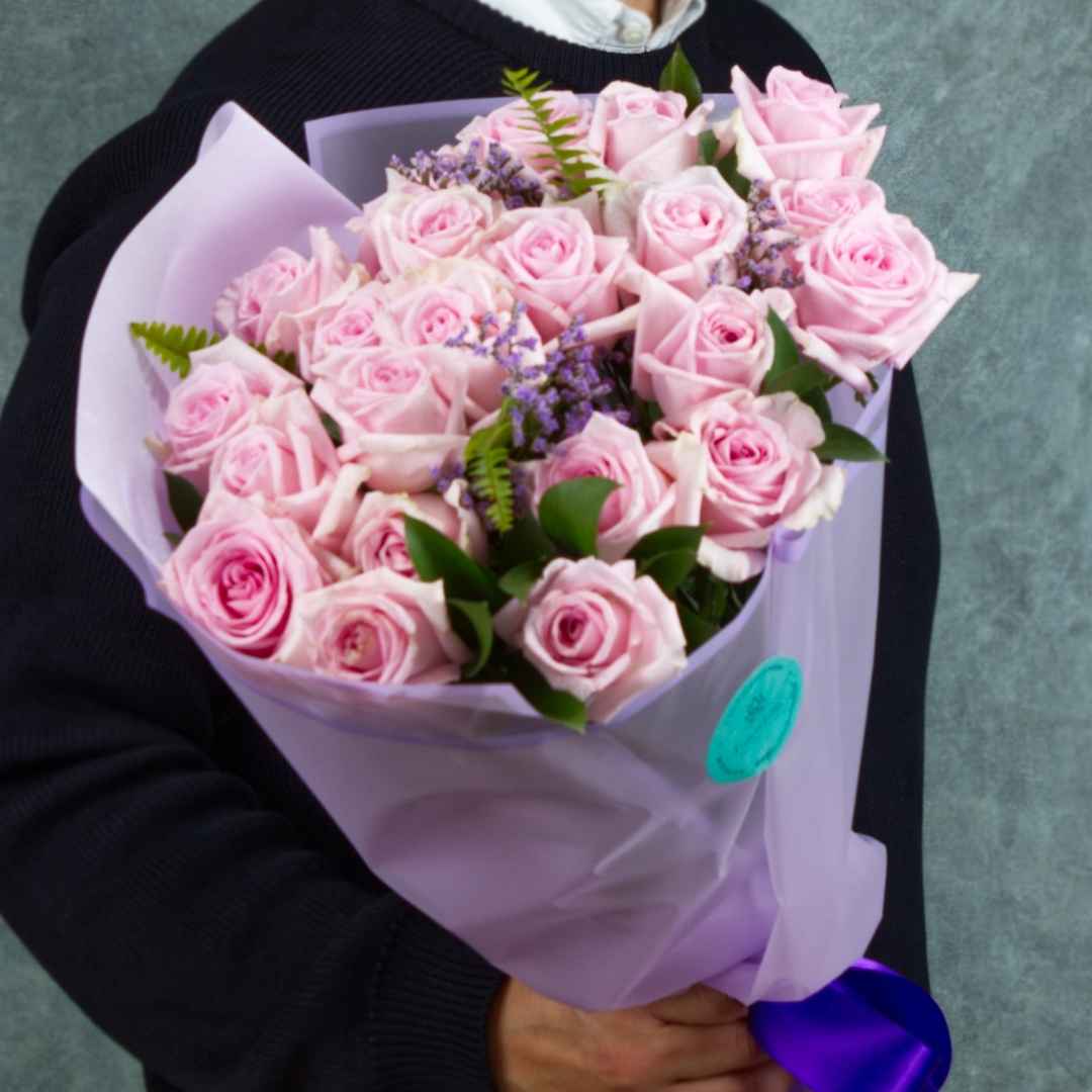 Bouquet de rosas caricia