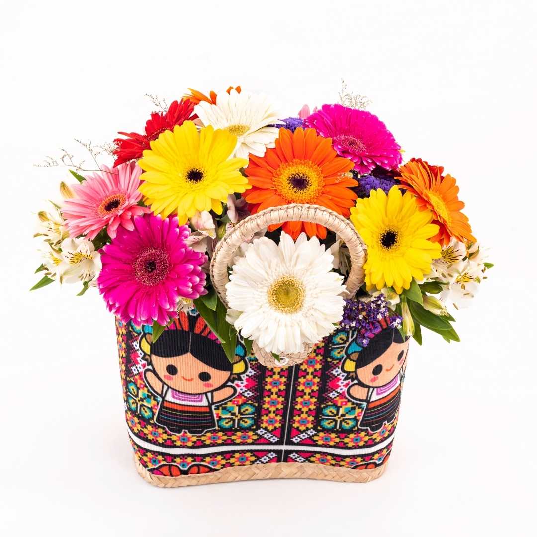 Bolso de gerberas "Justine"