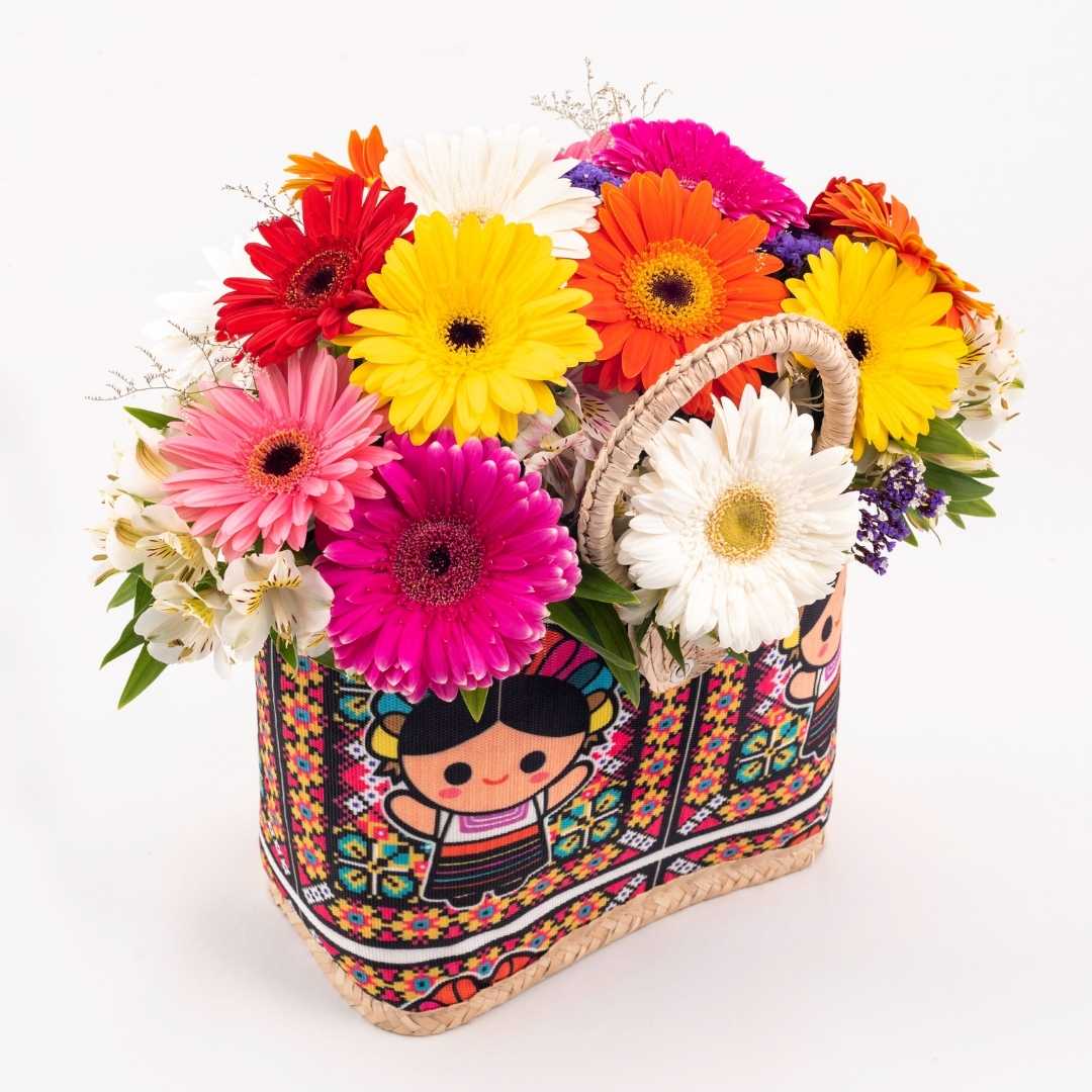 Bolso de gerberas "Justine"